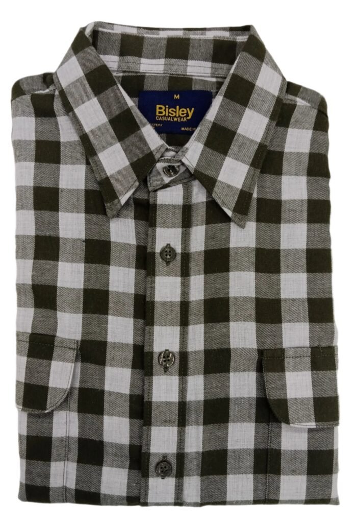 Bisley Casual Shirt L/S Brushed Light Green