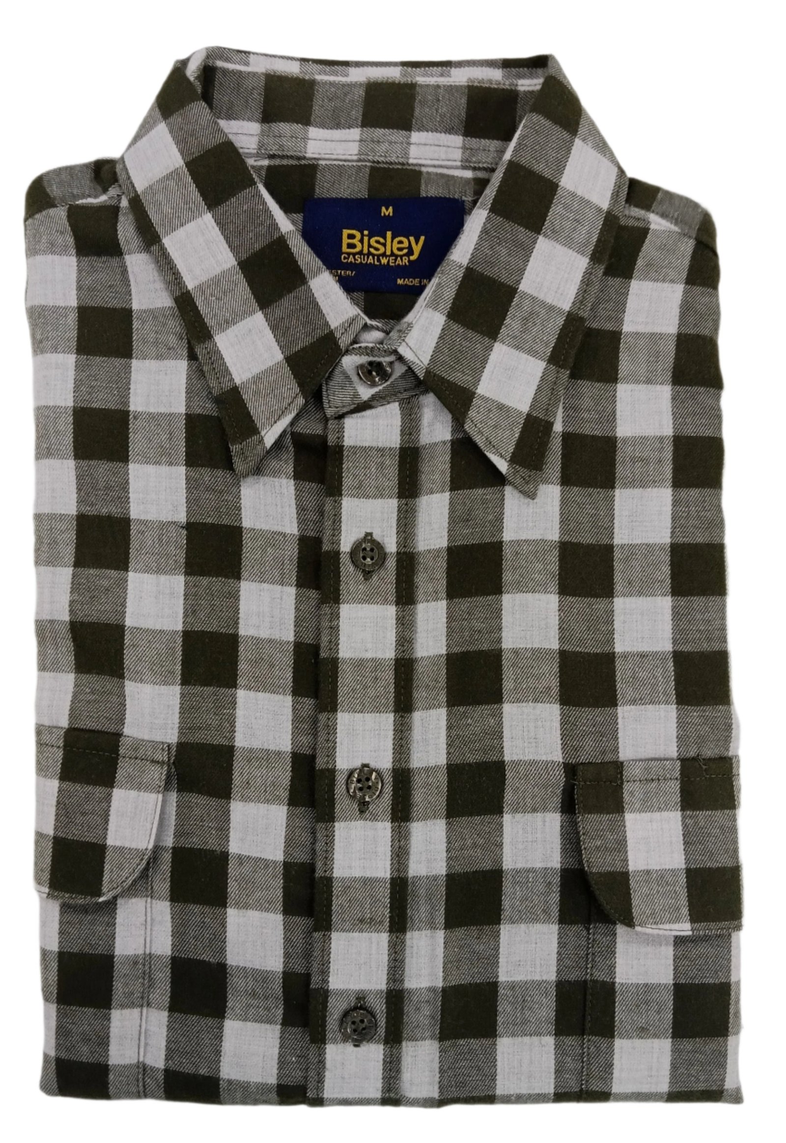 Bisley Casual Shirt L/S Brushed Light Green