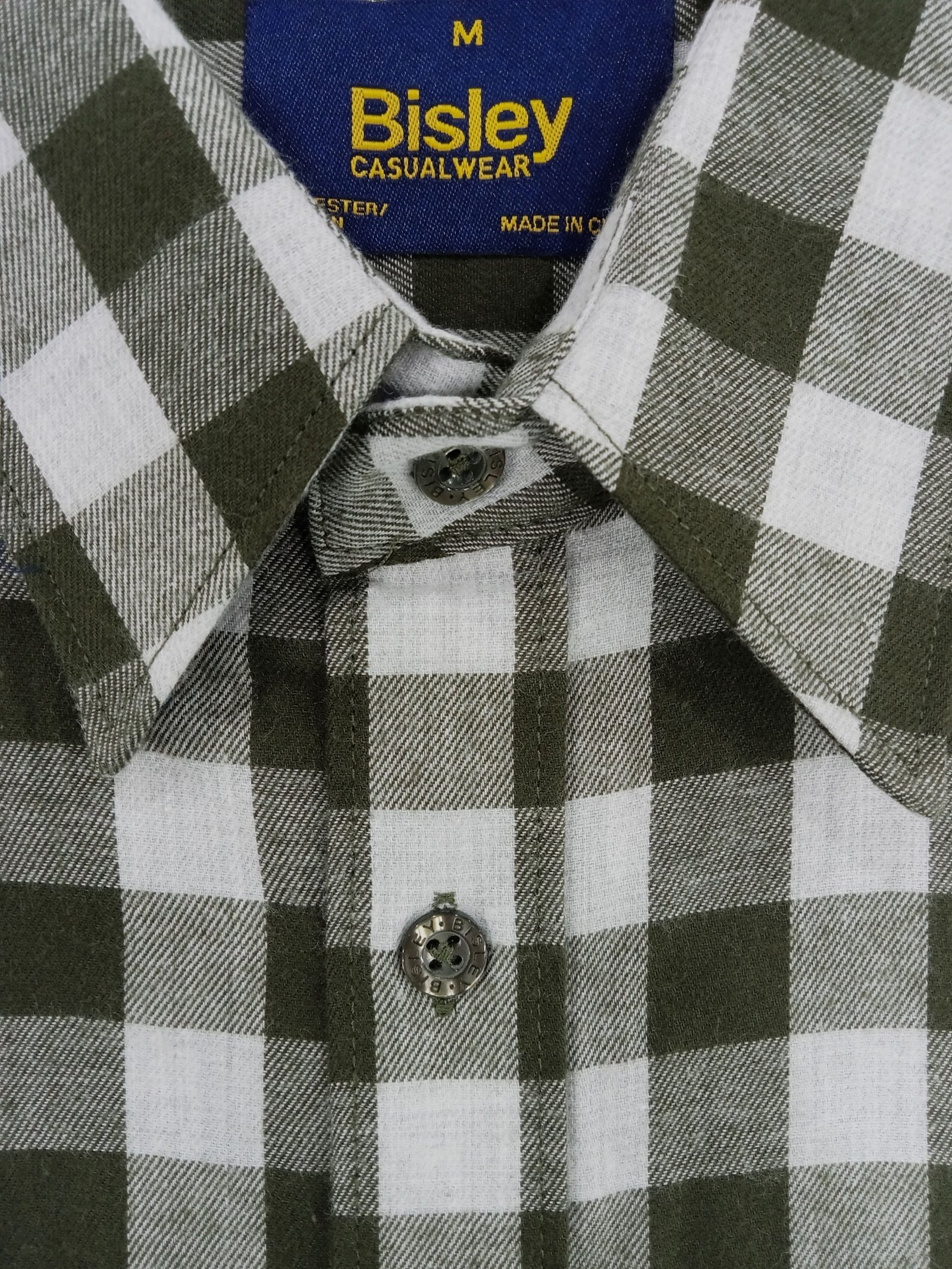 Bisley Casual Shirt L/S Brushed Light Green