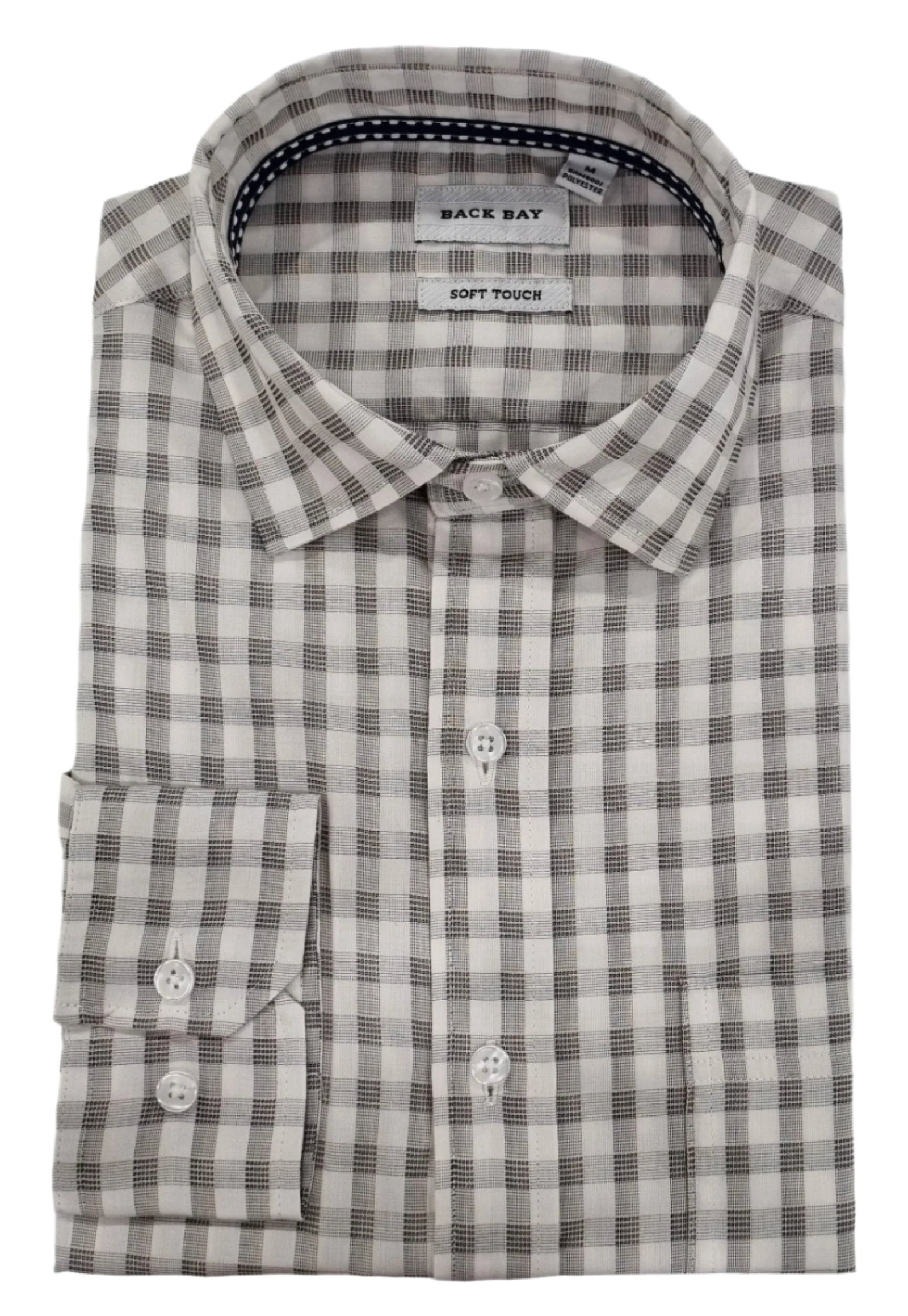 Back Bay Bamboo/Poly L/S Shirt-CHESTNUT