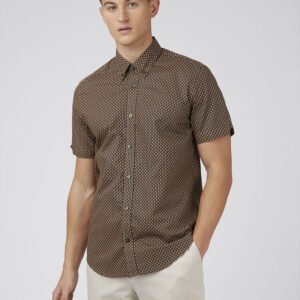 Ben Sherman Short Sleeve Geo Spot Print
