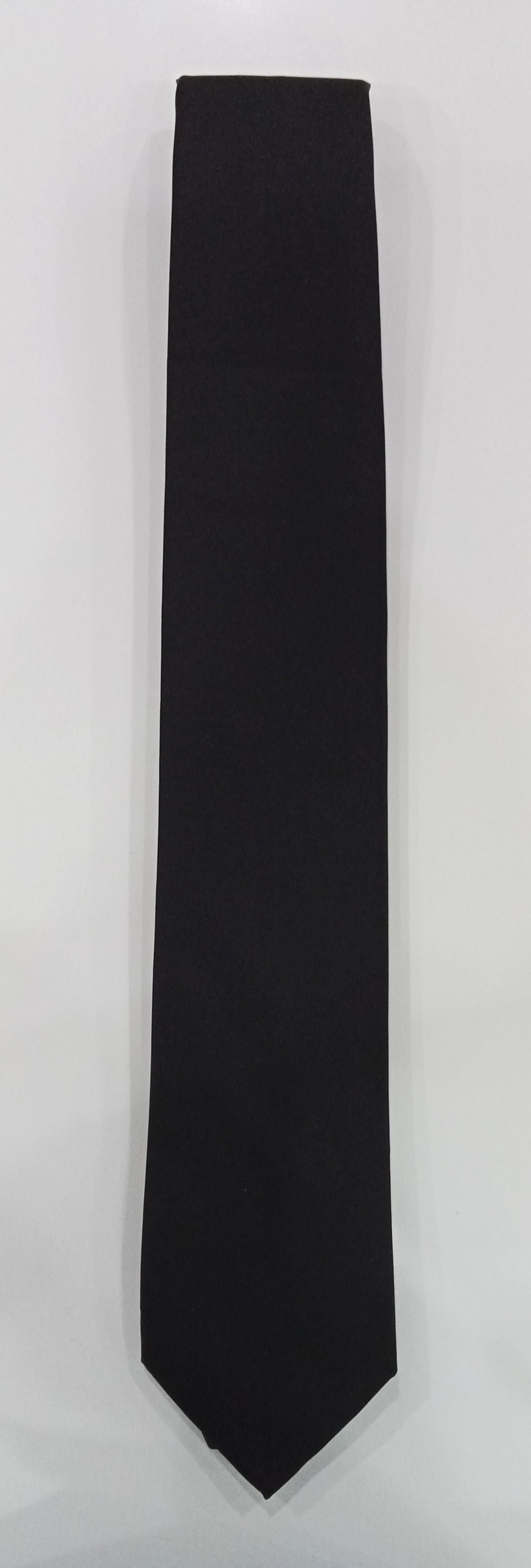 Extra Long Tie Plain Black