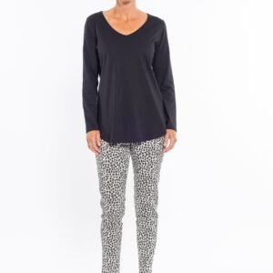 Cafe Latte Stretch Boatneck L/S Tee
