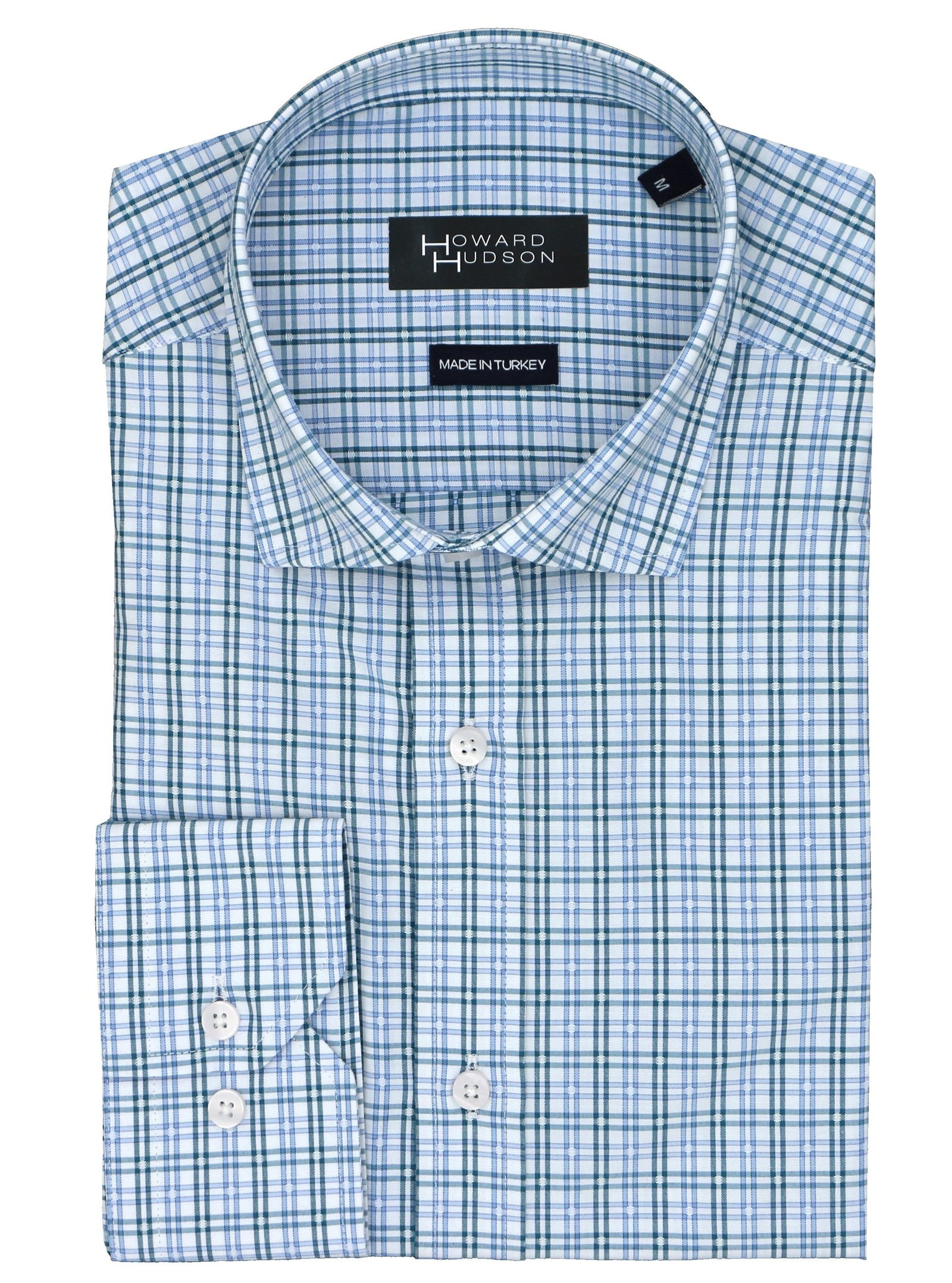 Boston Brooke Regular Shirt Green/Blue