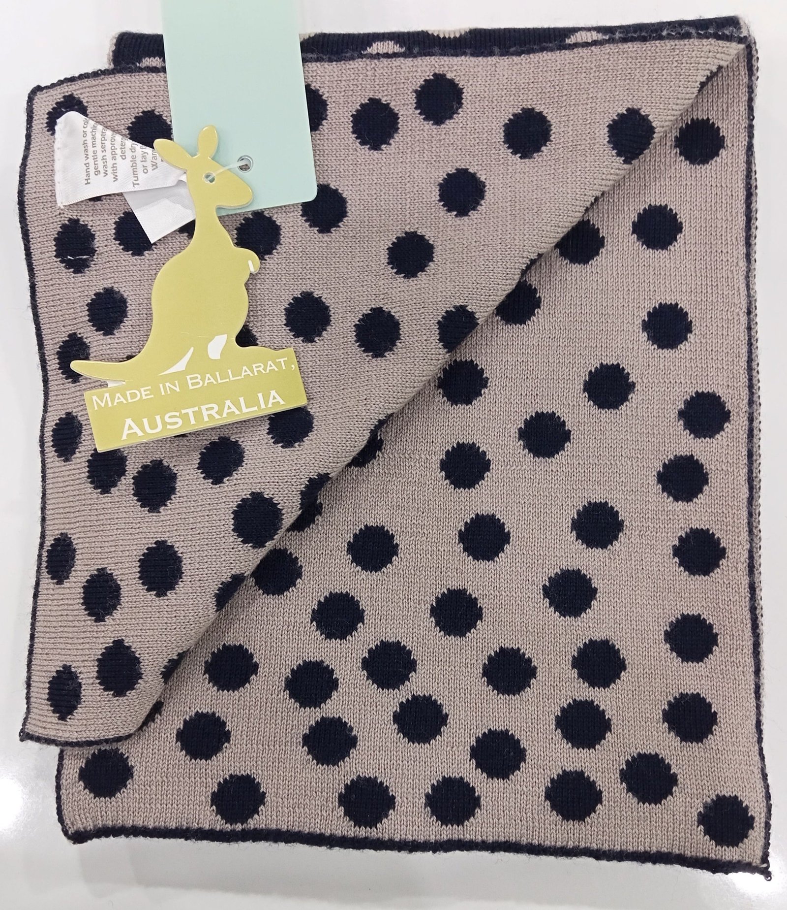 Branbury Speckled Spot Ink Navy Scarf