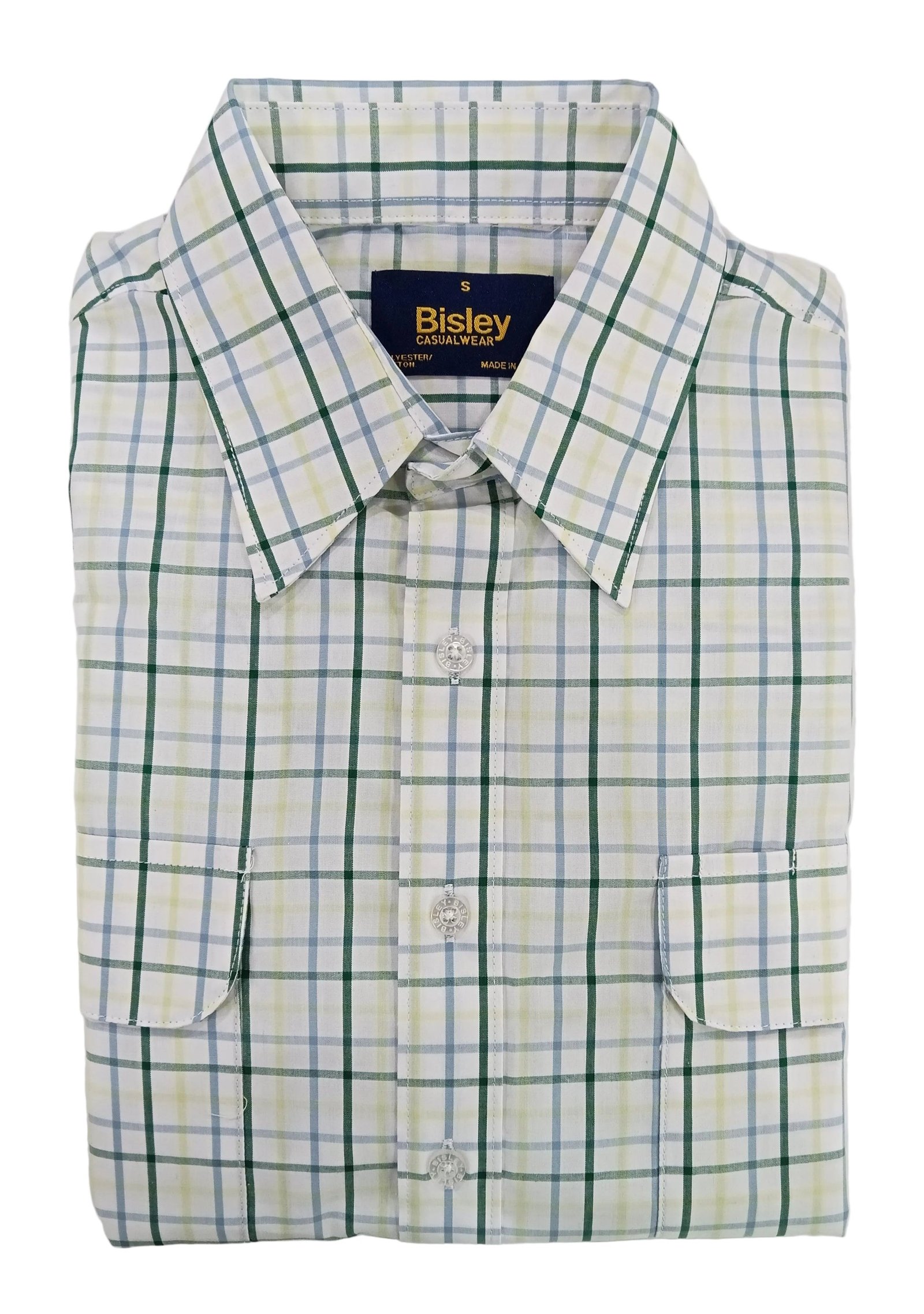 Bisley Long Sleeve Casual Shirt Dark Green