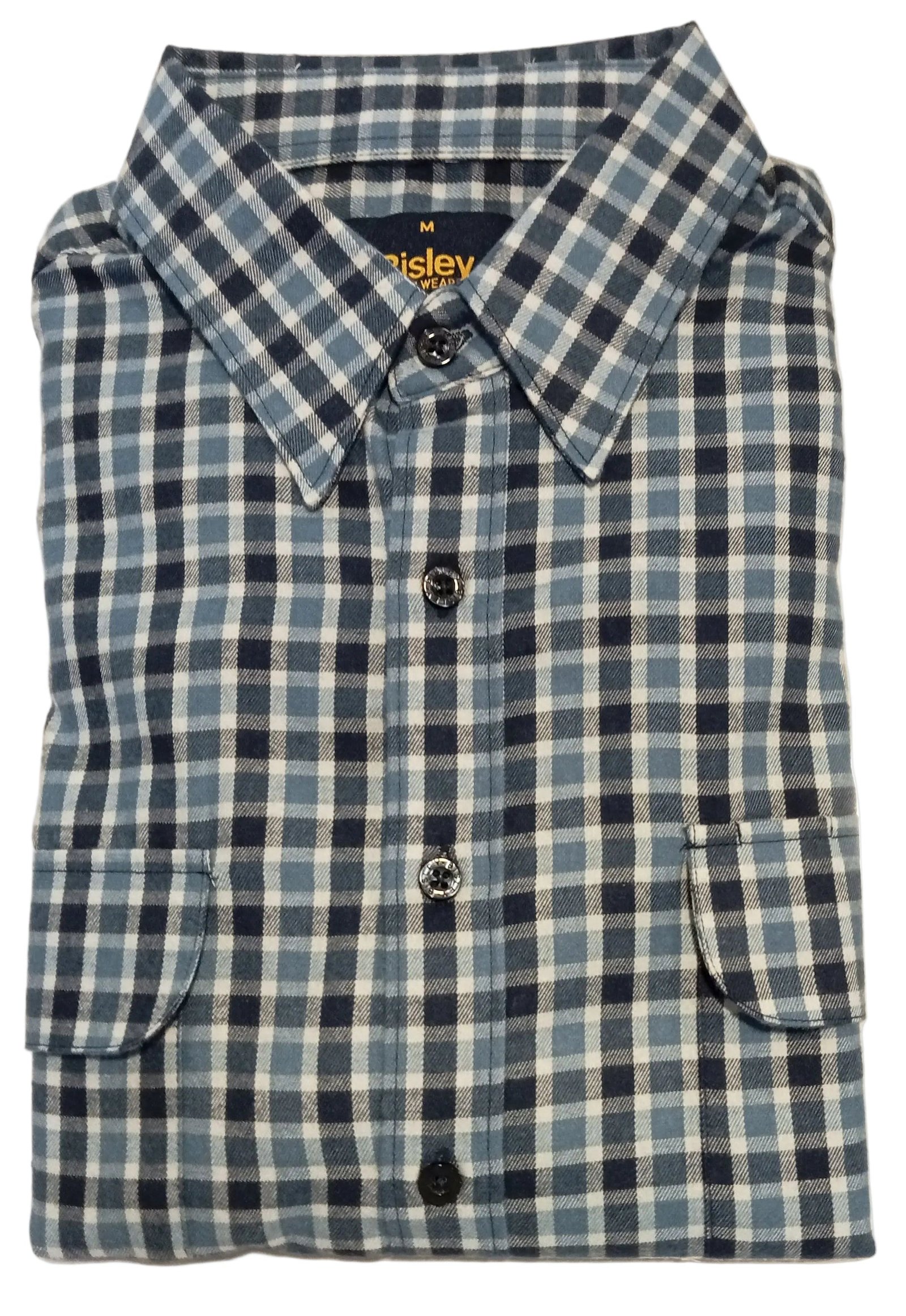Bisley L/S Brushed Cotton Shirt LT Blue