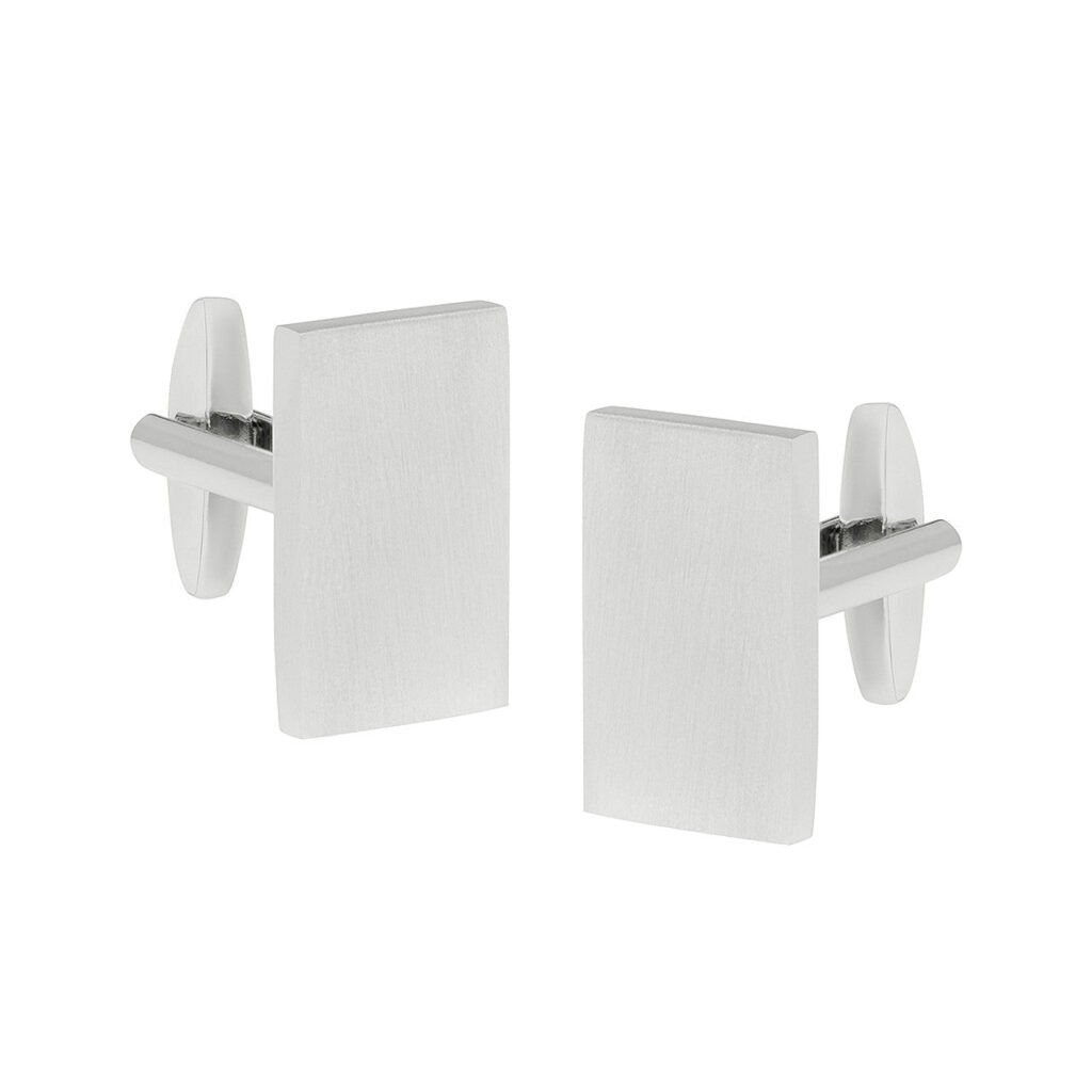 Buckle Cufflinks Brushed Nickle