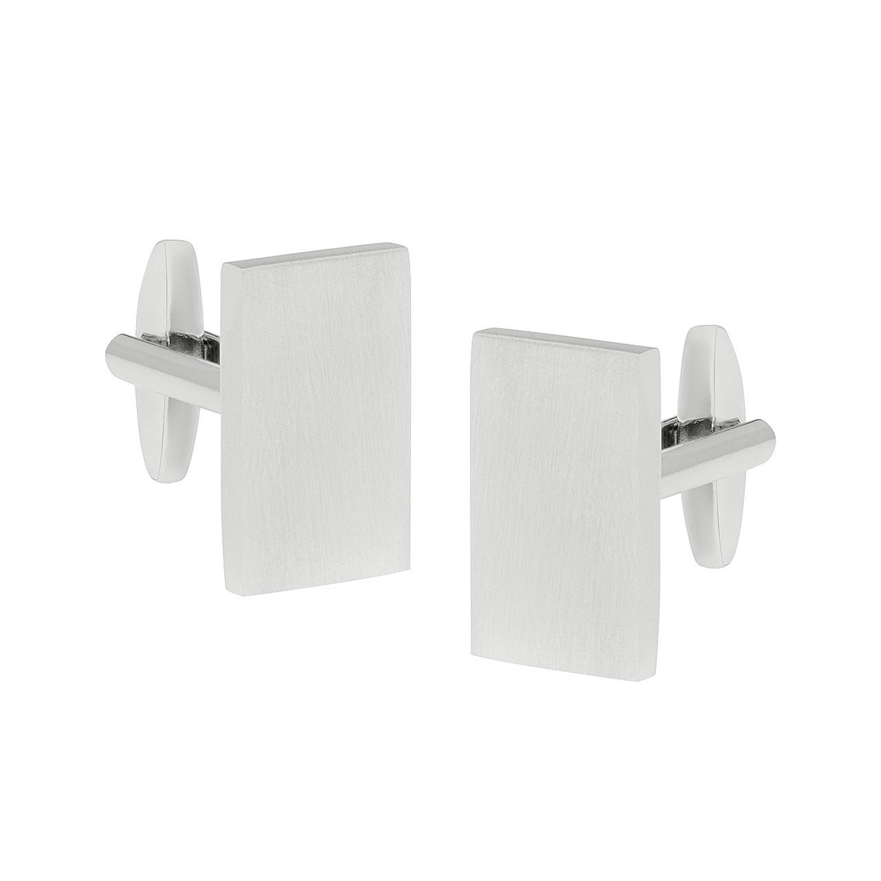 Buckle Cufflinks Brushed Nickle