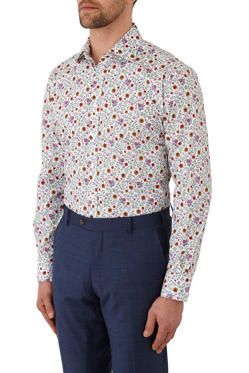 Cambridge Carlton Fashion Shirt White