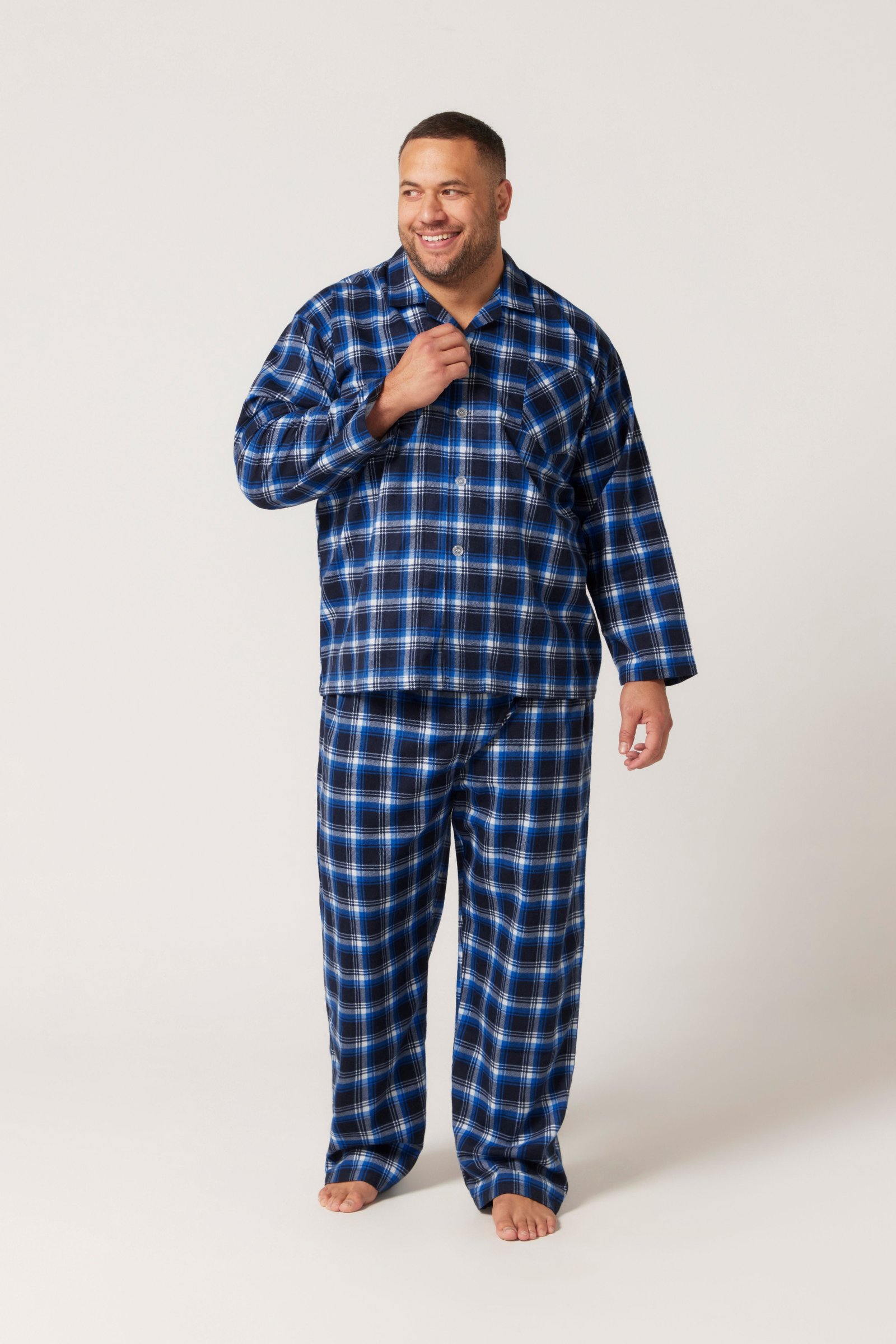 Contare Country Flanellette Long Sleeve Blue