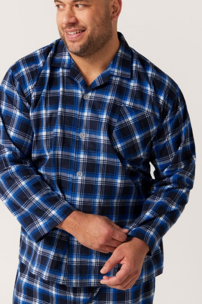 Contare Country Flanellette Long Sleeve Blue