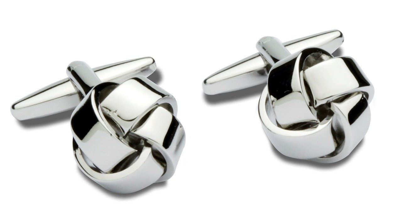 Cufflinks Plain Knot Nickle