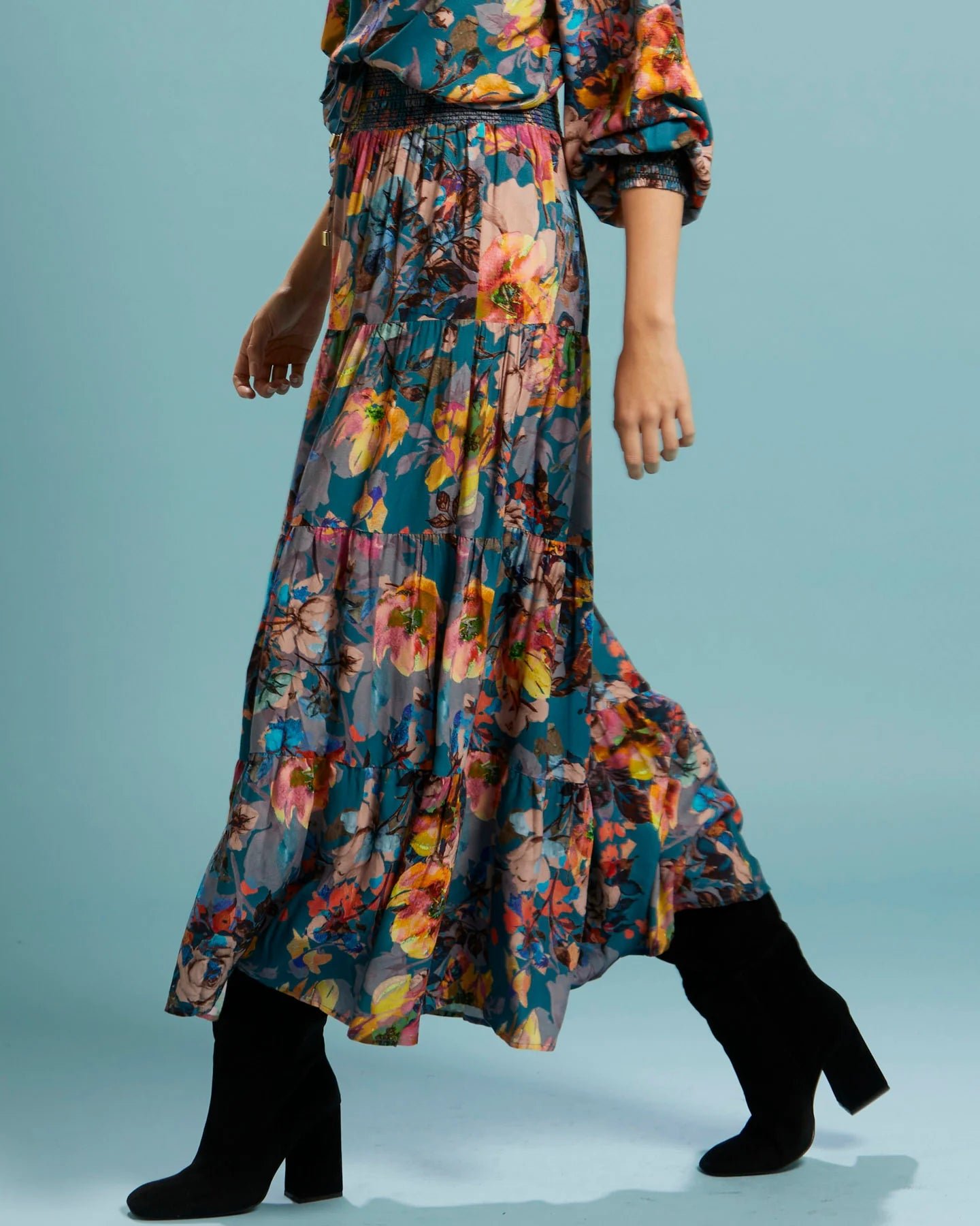 Fate+Becker Pure Shores Shirred Boho Skirt