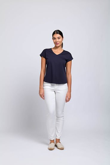 Foil Navy Role Play Top