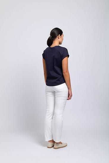 Foil Navy Role Play Top