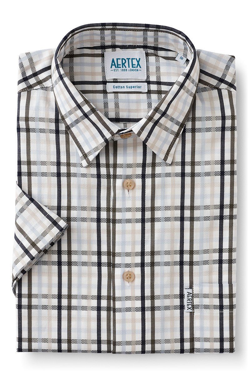 Aertex Somerset Short Sleeve Shirt White