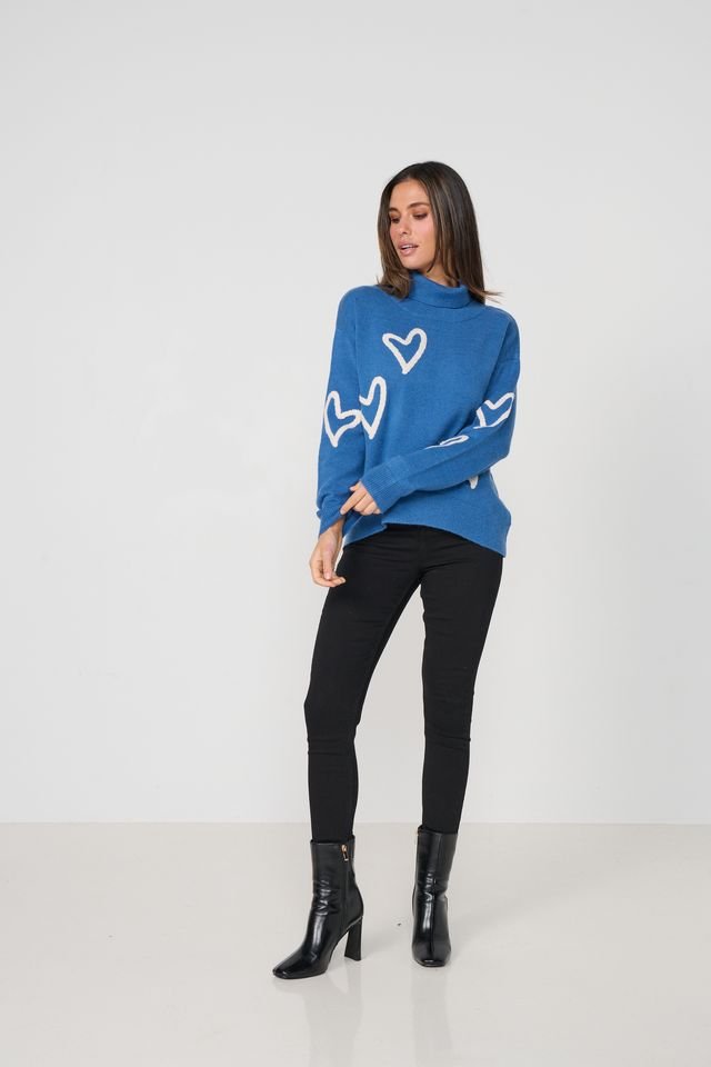Caju Floating Hearts Jumper