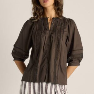 Fate + Becker Freya Lace Trim Blouse