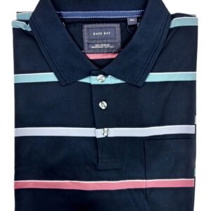 Back Bay Mercerized Cotton Striped Polo