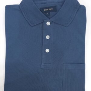 Back Bay Micro Pique Plain Polo Steel