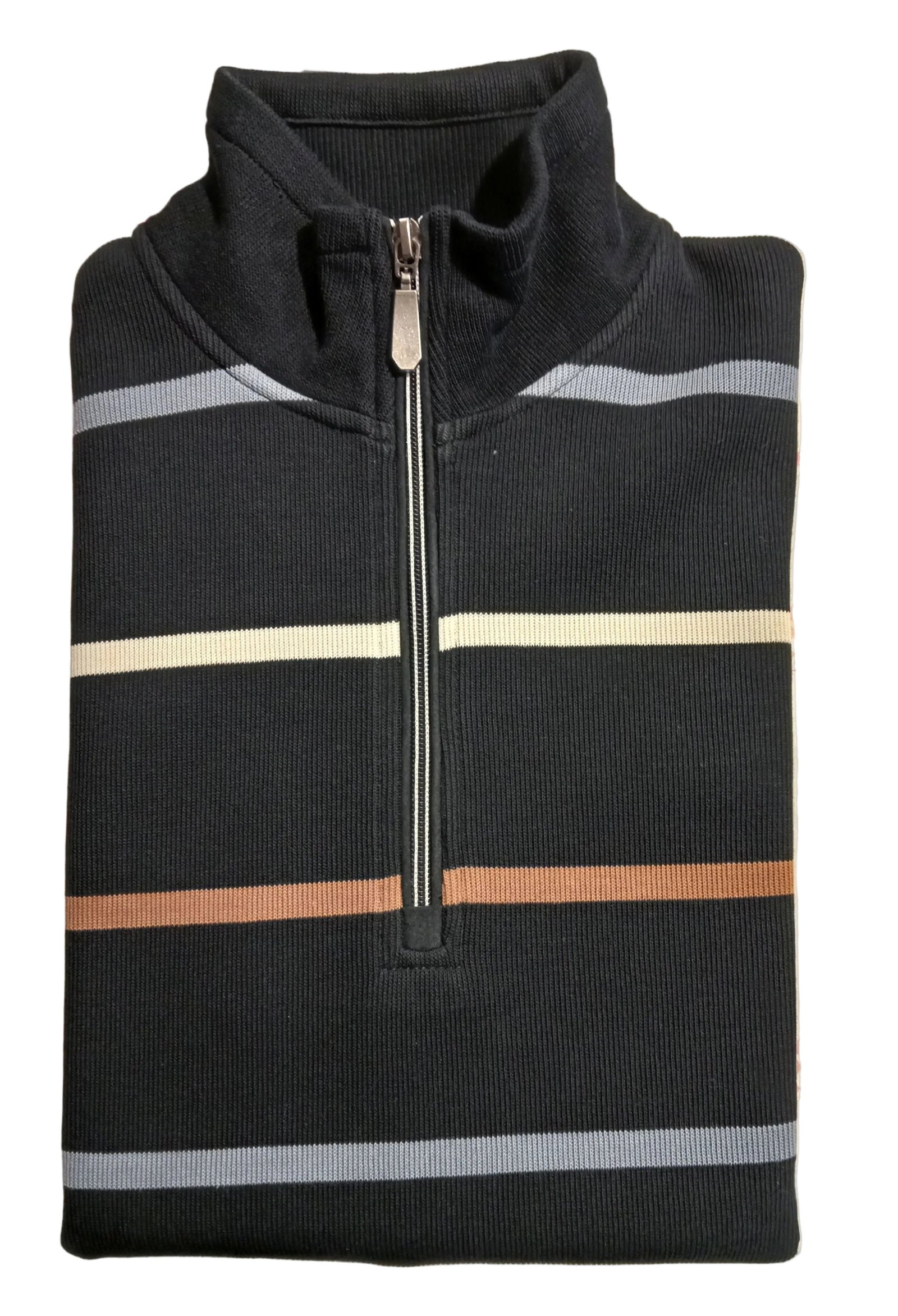 Back Bay French Rib Stripe Midnight