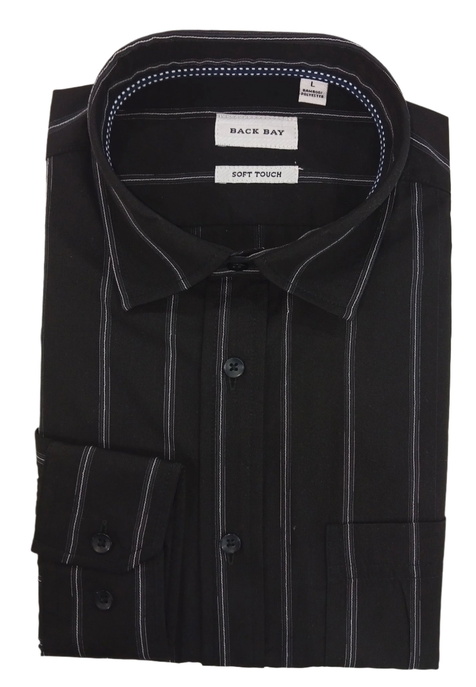 Back Bay Bamboo Blend Stripe L/S Shirt