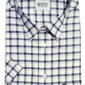 Aertex Somerset Short Sleeve Shirt Blue