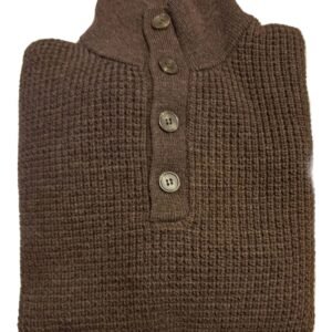 Ansett Polo Neck Button Collar Jumper