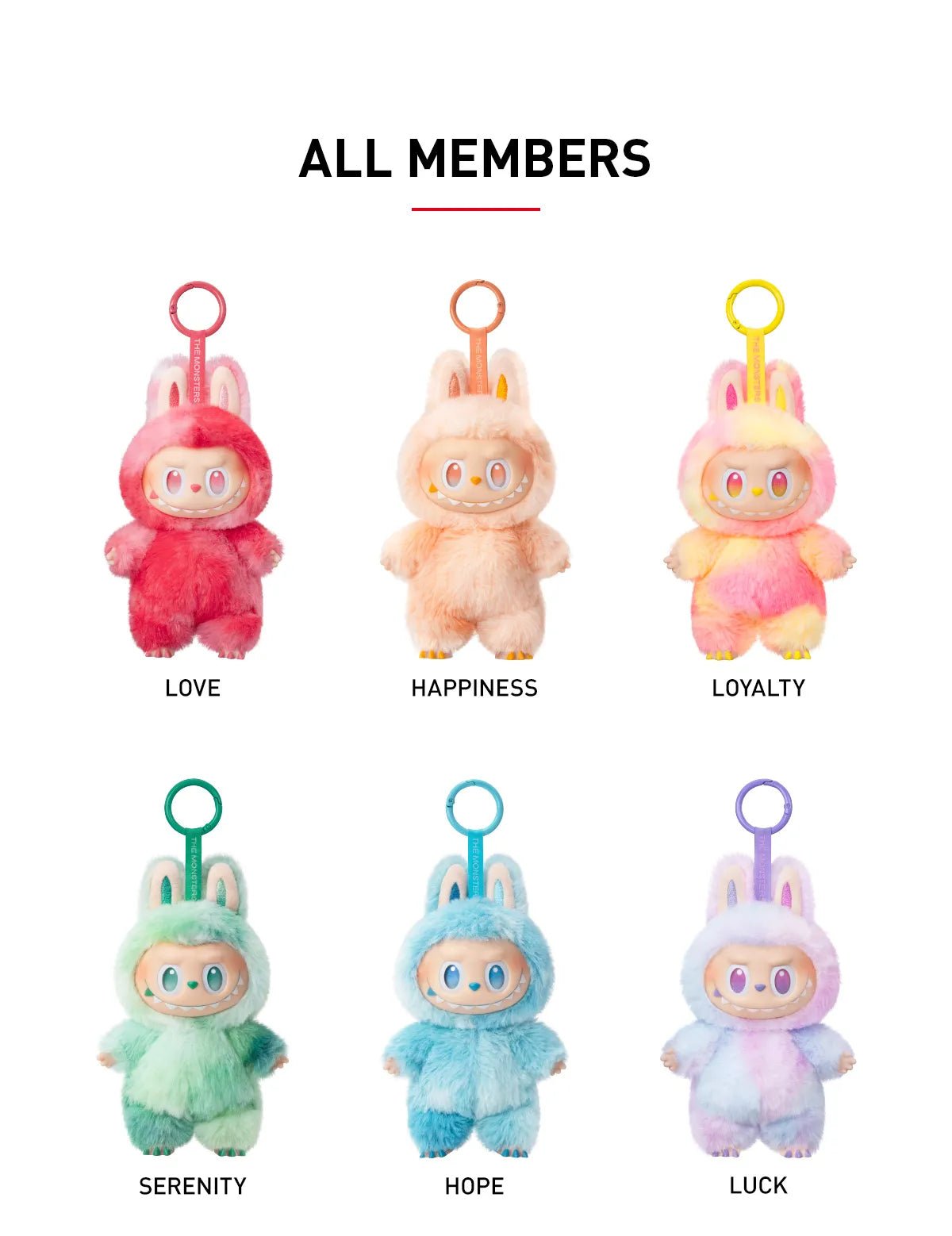 THE MONSTERS Big Into Energy Series –  Plush Pendant Blind Box