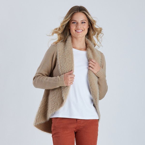 Threadz Faux Fur Cardi