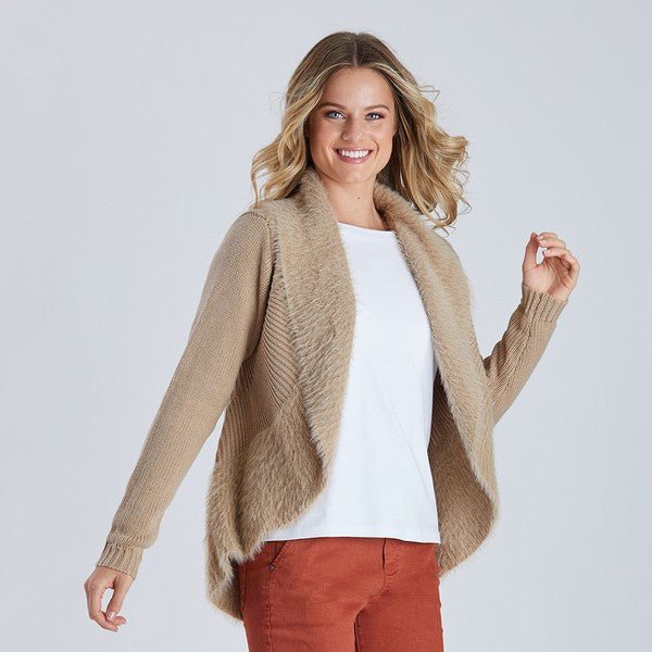 Threadz Faux Fur Cardi