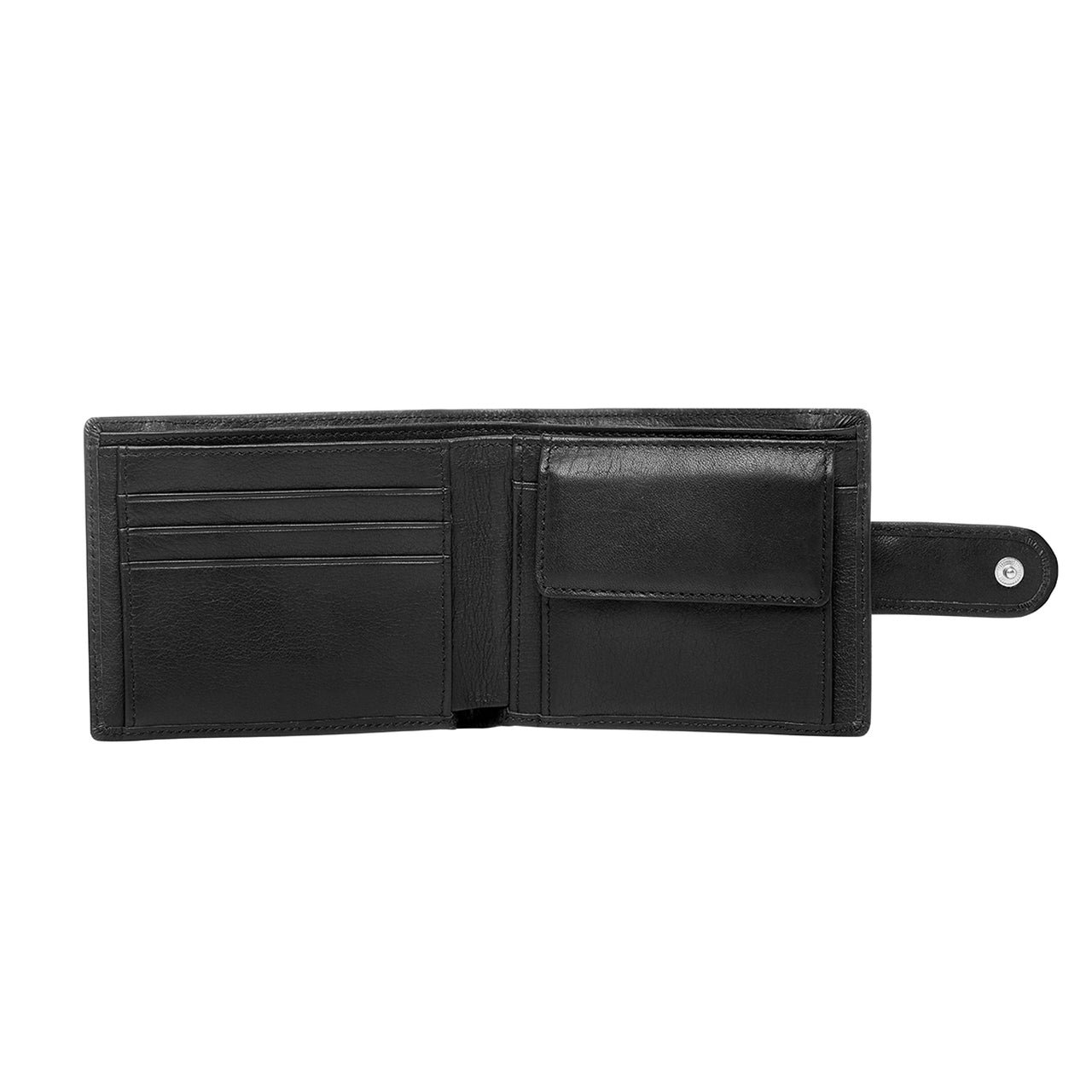 Buckle leather Wallet Shawn with RFID