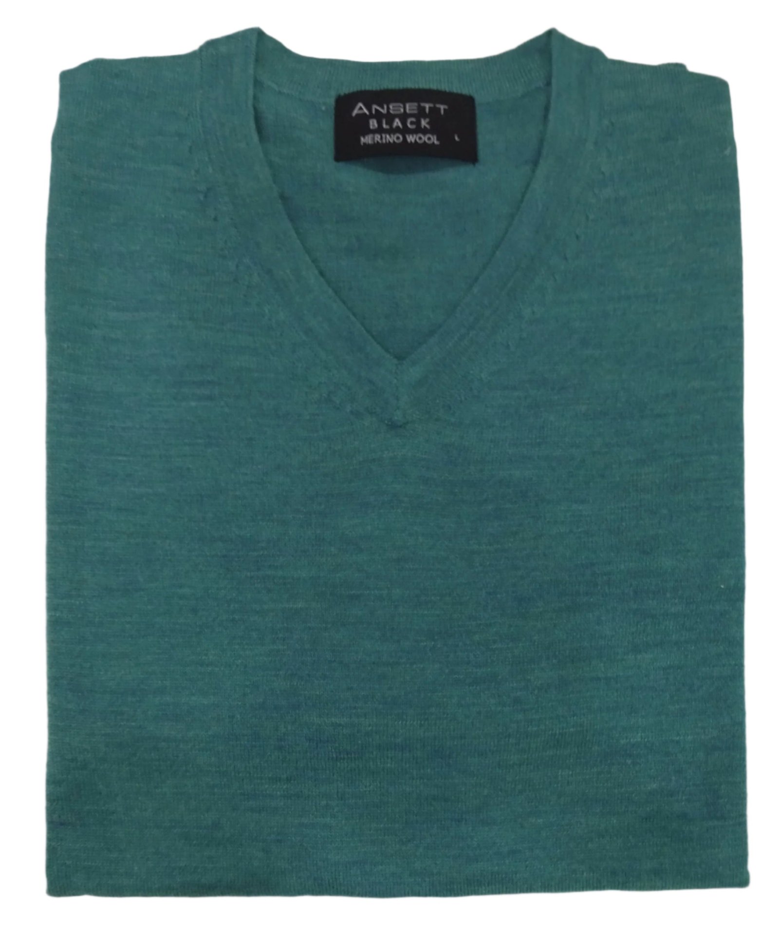 Ansett Merino Wool Vee Jumper Mineral