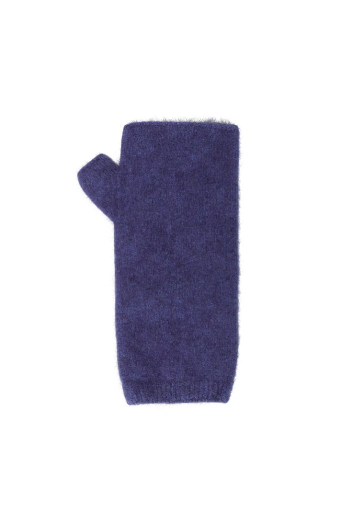 Ladies Possum Merino Wristwarmer Violet