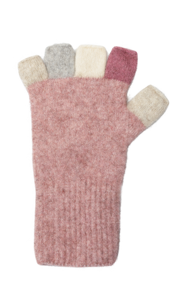 Native World Possum Multi Fingerless Gloves Lily