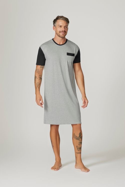 Bamboo Cotton Short Sleeve Nightshirt