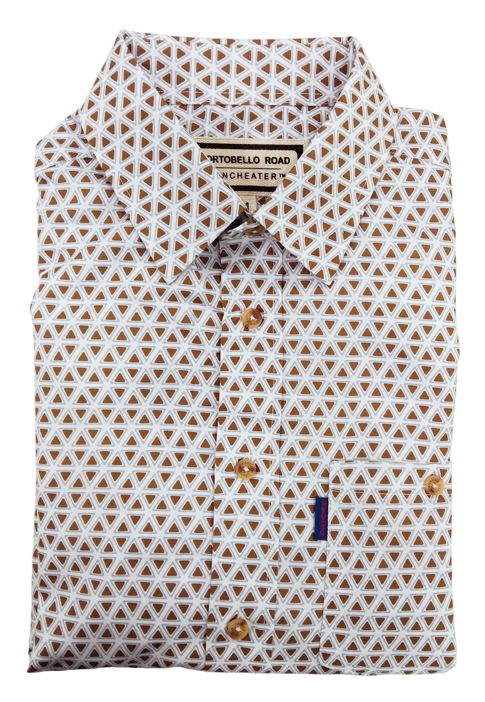 Portobello Road Ironcheater L/S Fashion Shirt-TAUPE