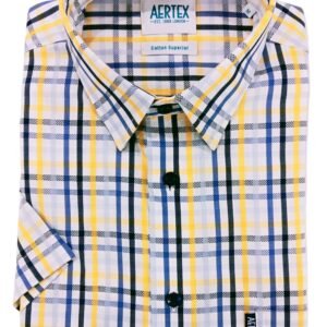 Aertex Somerset Short Sleeve Shirt Blue