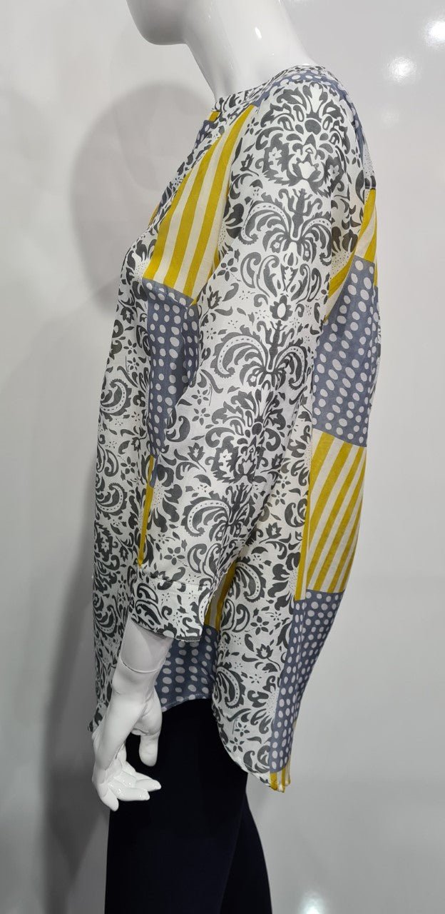 See Saw Cotton & Silk 3/4 Sleeve Shirt
