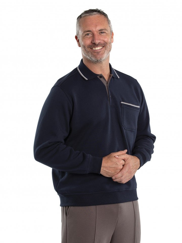 Breakaway Classic Snowy Mt Fleece Polo