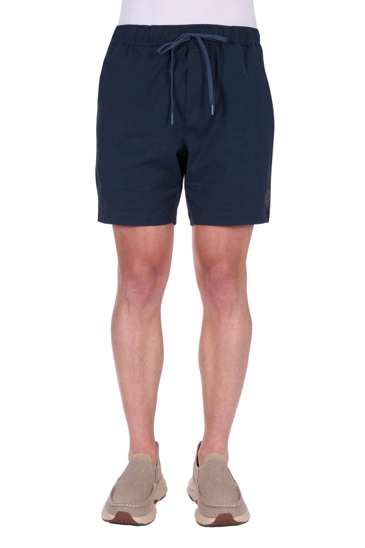 Thomas Cook Mens Felix Linen Shorts Navy