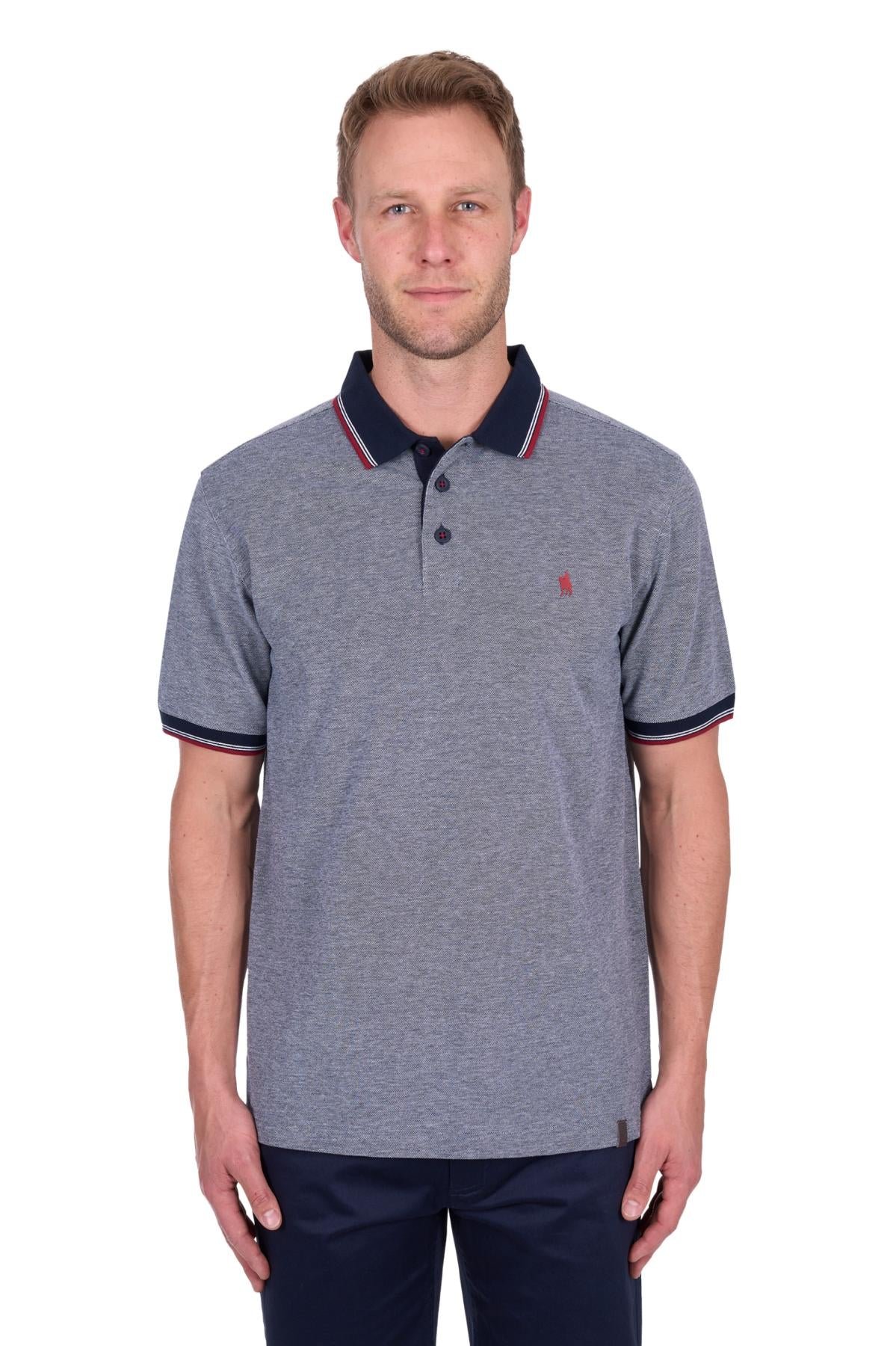 Thomas Cook Men’s Dan Tailored SS Polo Navy Marble