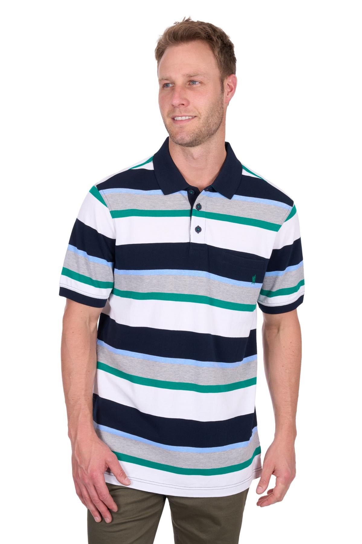 Thomas Cook Men’s Paul 1Pkt SS Polo Navy/Greey
