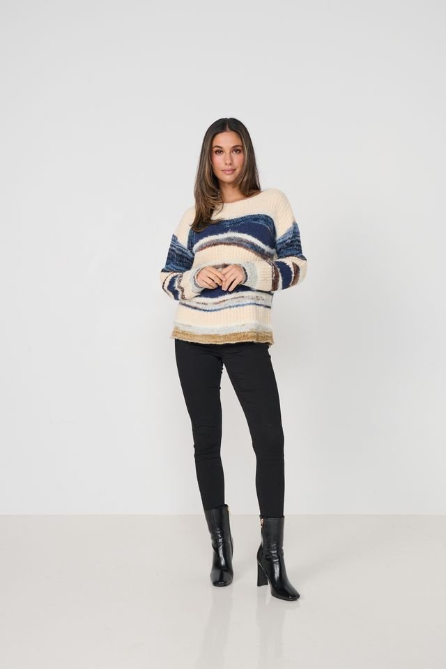 Caju The Waves Jumper Navy