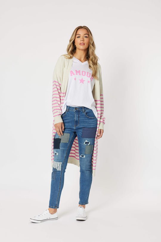 Threadz Bella Stripe Cardigan