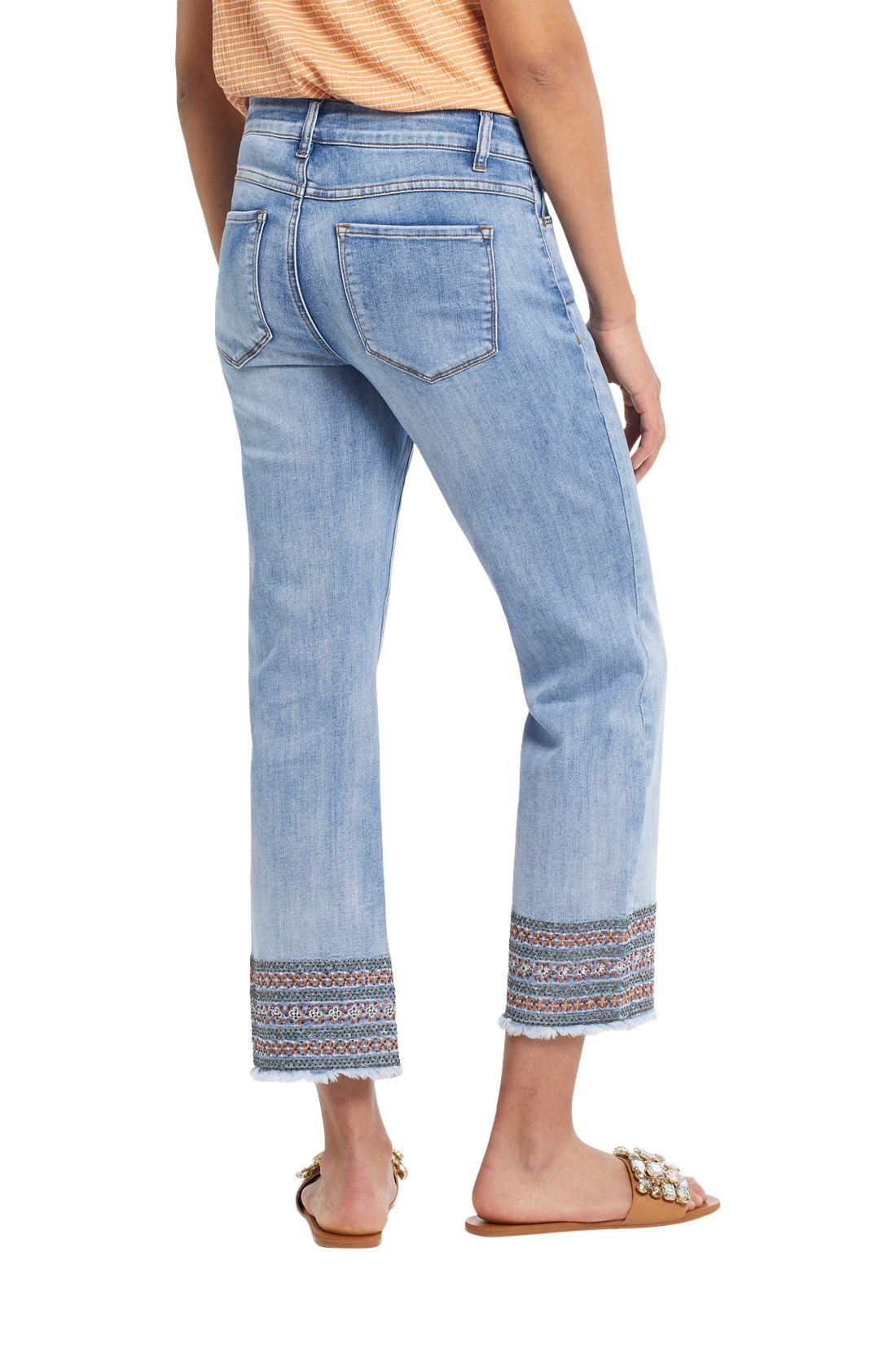 Tribal Audrey 5 Pocket Straight Crop
