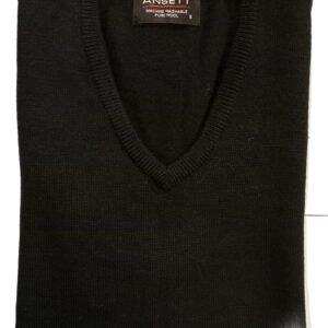 Ansett Superwash Wool Slip-on Vest Black