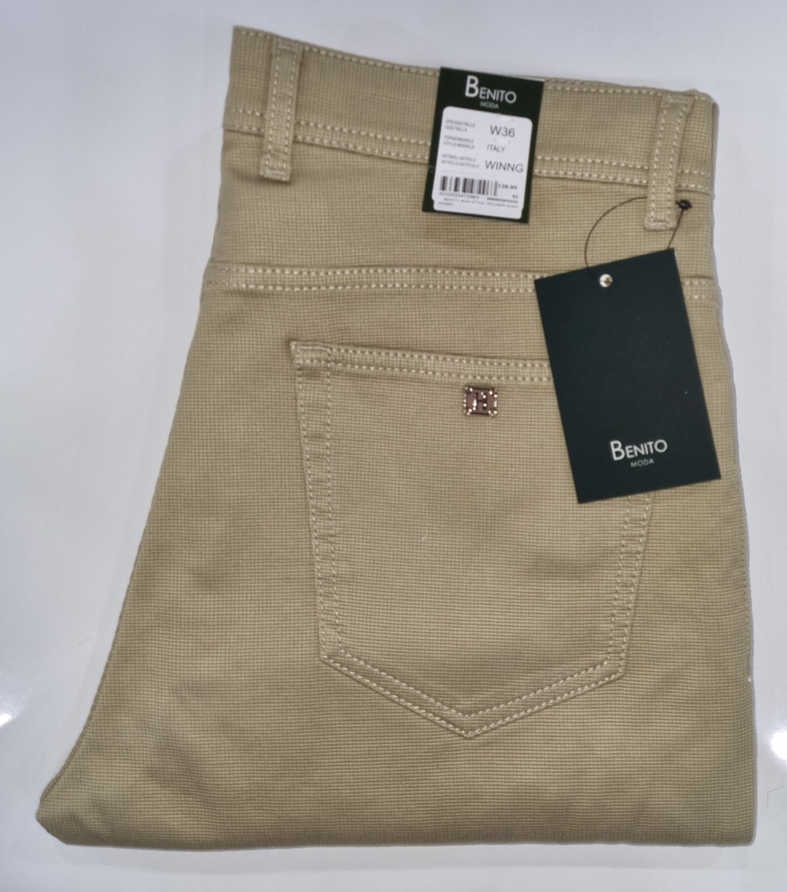 Benito Jean Style Trouser Khaki