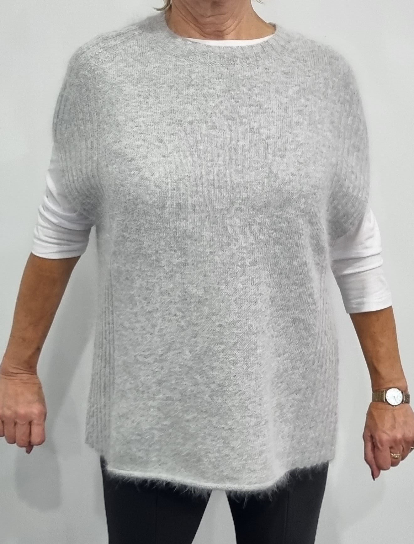 See Saw Angora Ribbed Vest